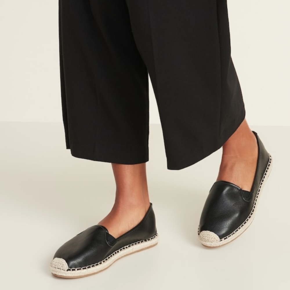 Old Navy- Faux-Leather Espadrille Flats (9)